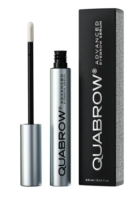 QUABROW eyebrow serum bottle and box